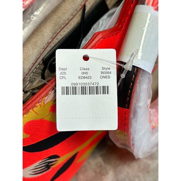 J.Crew Multicolor Hibiscus Print Crossbody Clutch Purse Bag - NWT - Picture 8 of 10